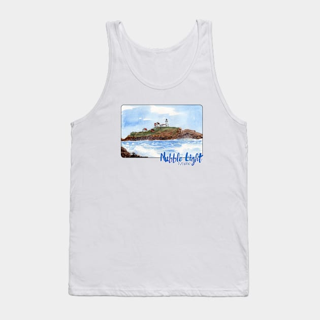 Nubble Light, Maine Tank Top by MMcBuck